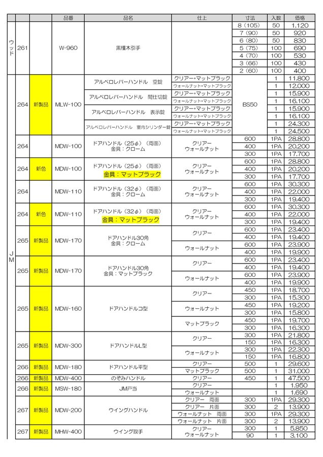 MARUKI総合カタログVOL.40定価表